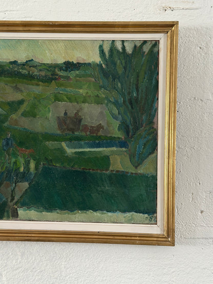 "Greener Pastures" Oil on Canvas, c. 1952