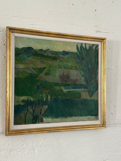 "Greener Pastures" Oil on Canvas, c. 1952