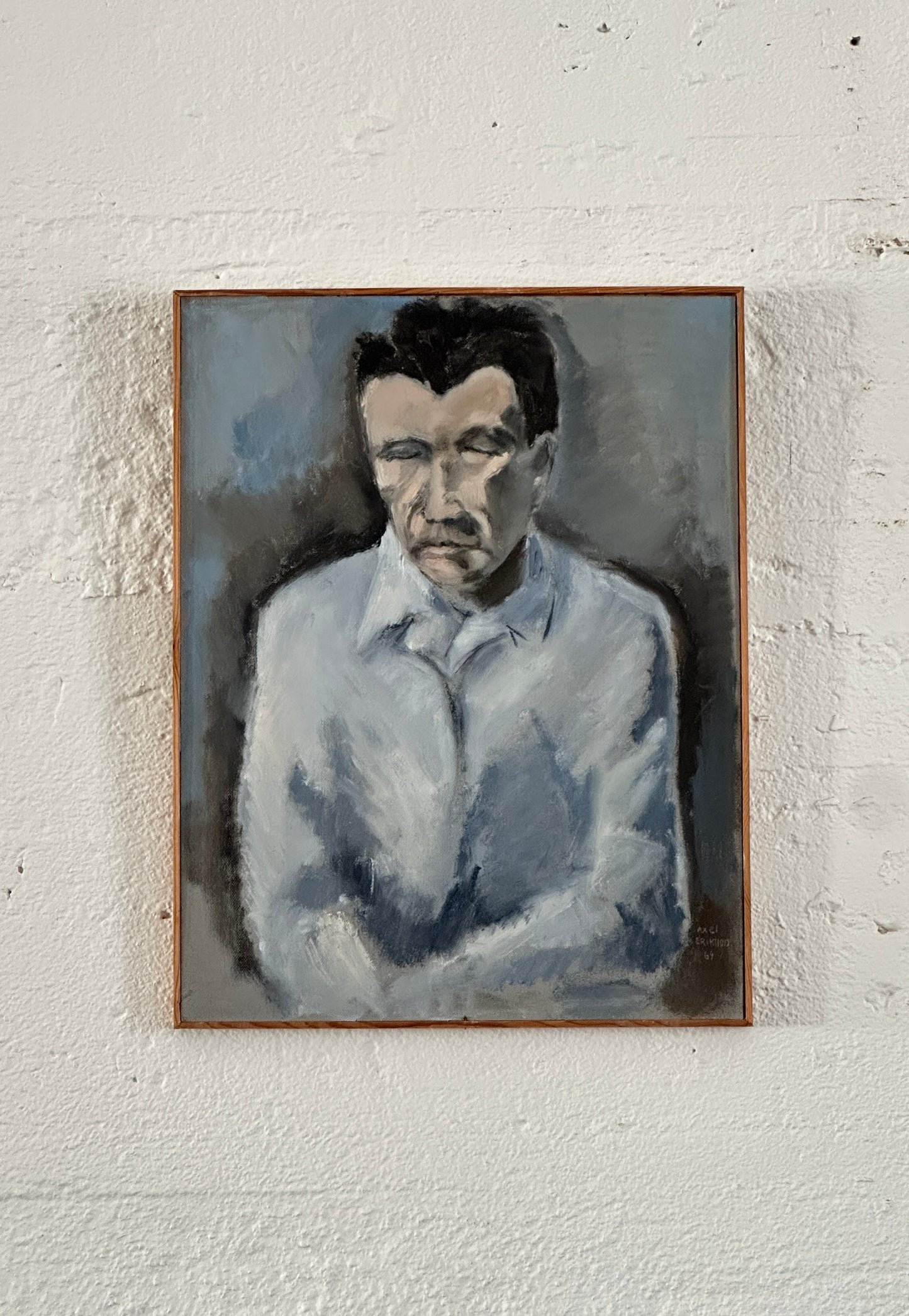 "Portrait of a Man" Oil on Panel, c. 1969
