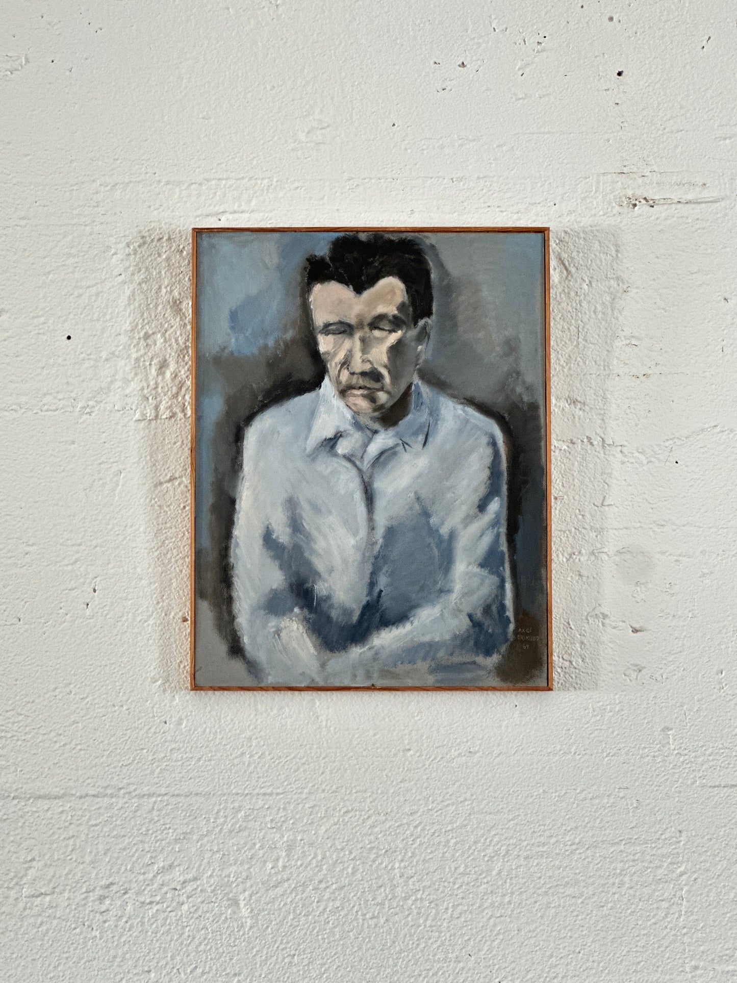 "Portrait of a Man" Oil on Panel, c. 1969