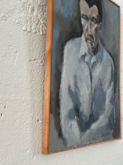 "Portrait of a Man" Oil on Panel, c. 1969
