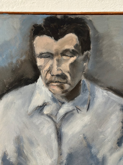 "Portrait of a Man" Oil on Panel, c. 1969