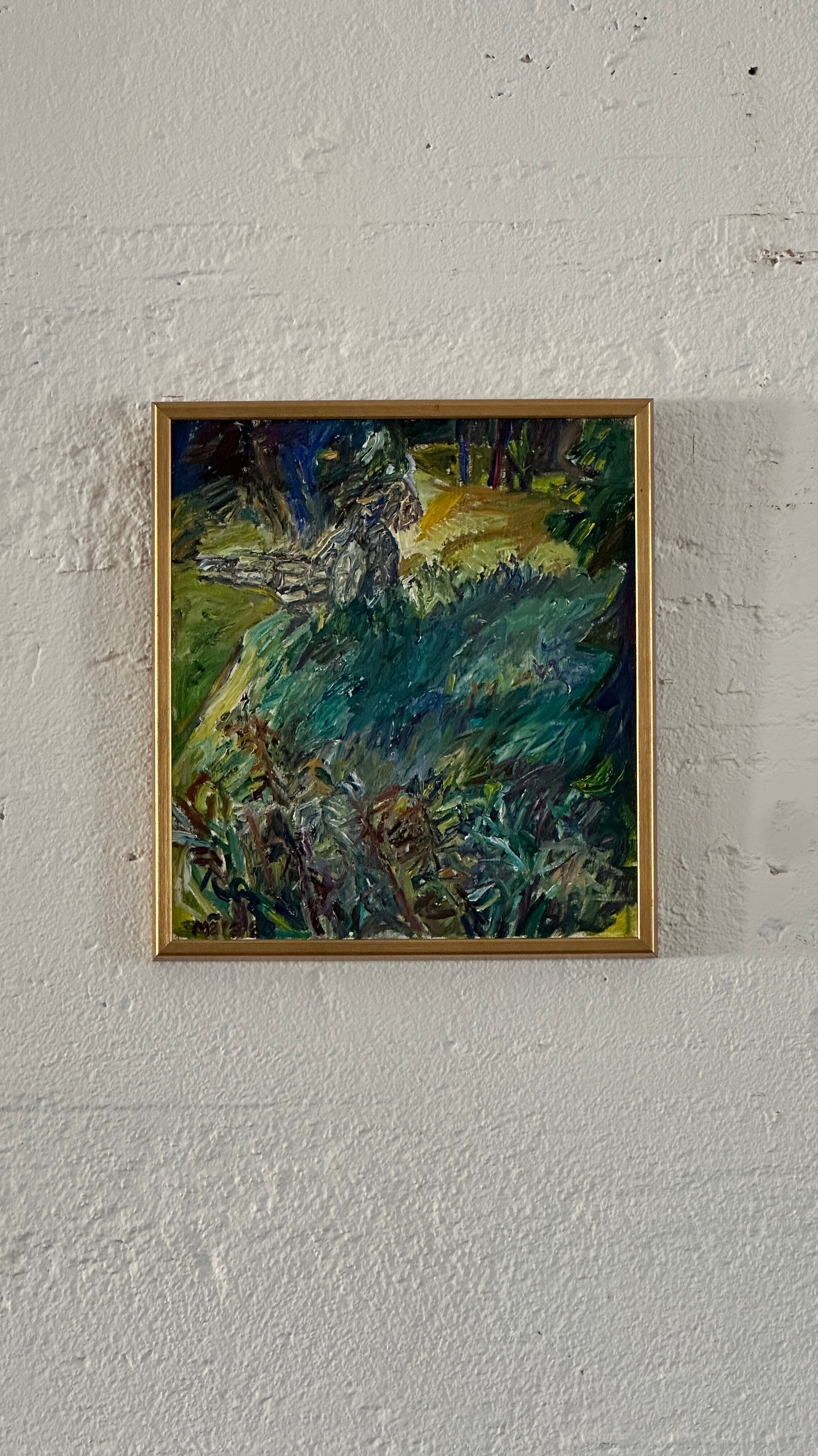 "Fields" Abstract Oil On Canvas, c. 1980