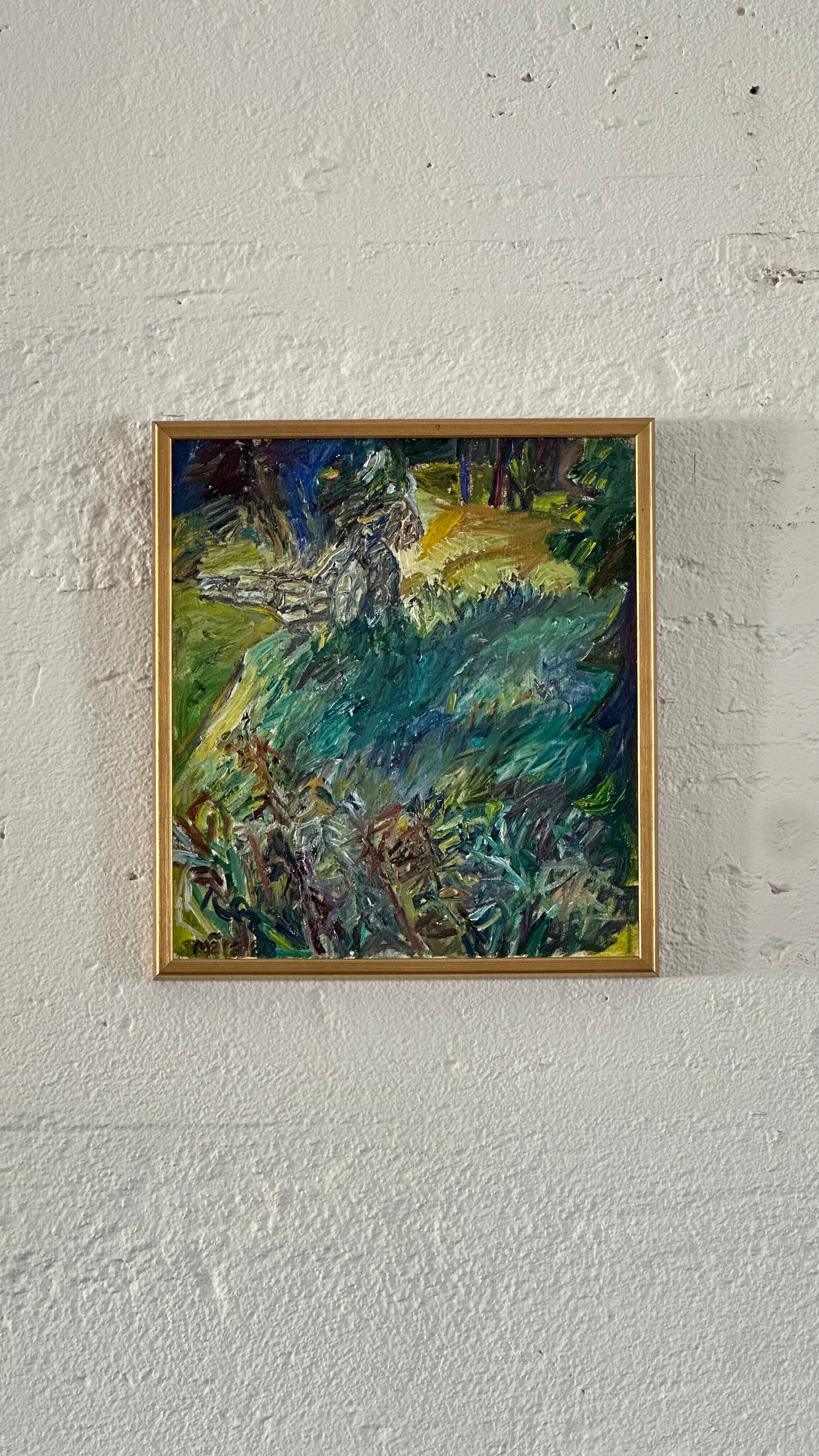 "Fields" Abstract Oil On Canvas, c. 1980