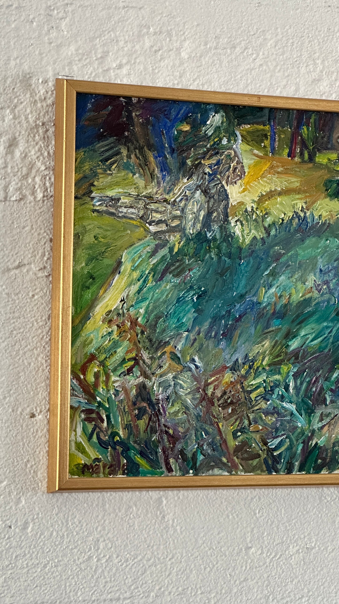 "Fields" Abstract Oil On Canvas, c. 1980