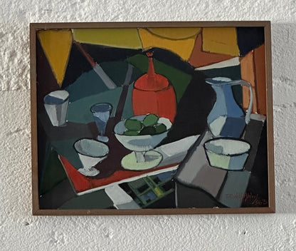 "Cubist Still Life" Oil on Canvas, 1963