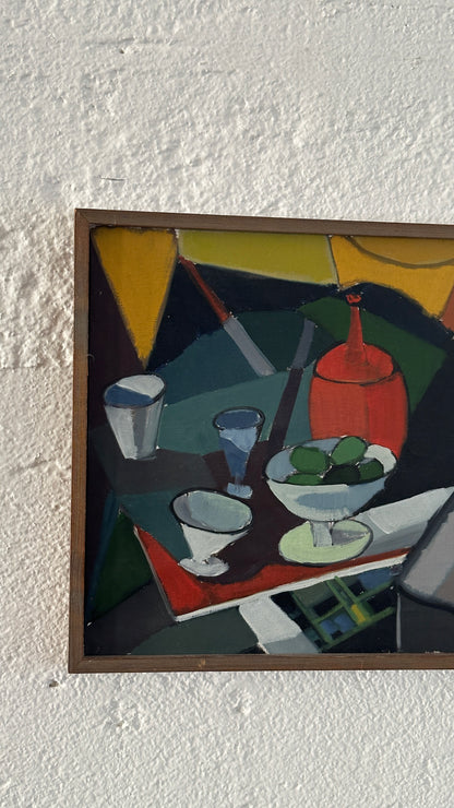 "Cubist Still Life" Oil on Canvas, 1963