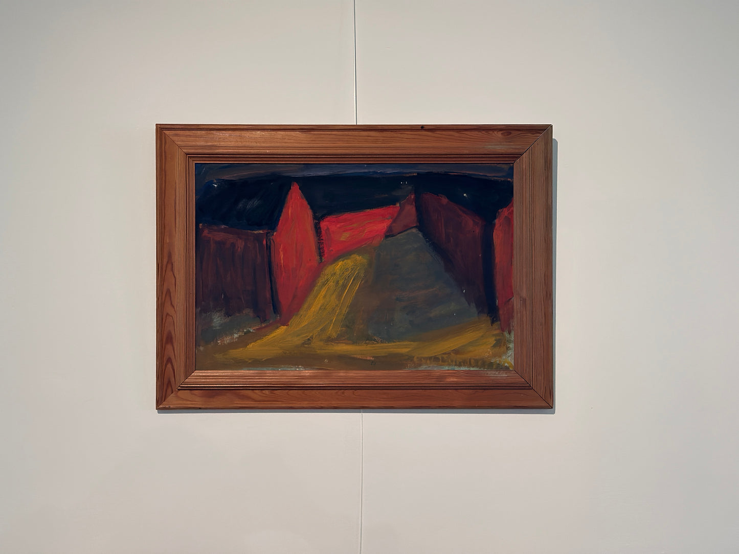 Eric Lundberg “Barn Shadows” — Oil on Panel, Signed