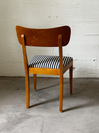 Swedish Striped Dining Chairs