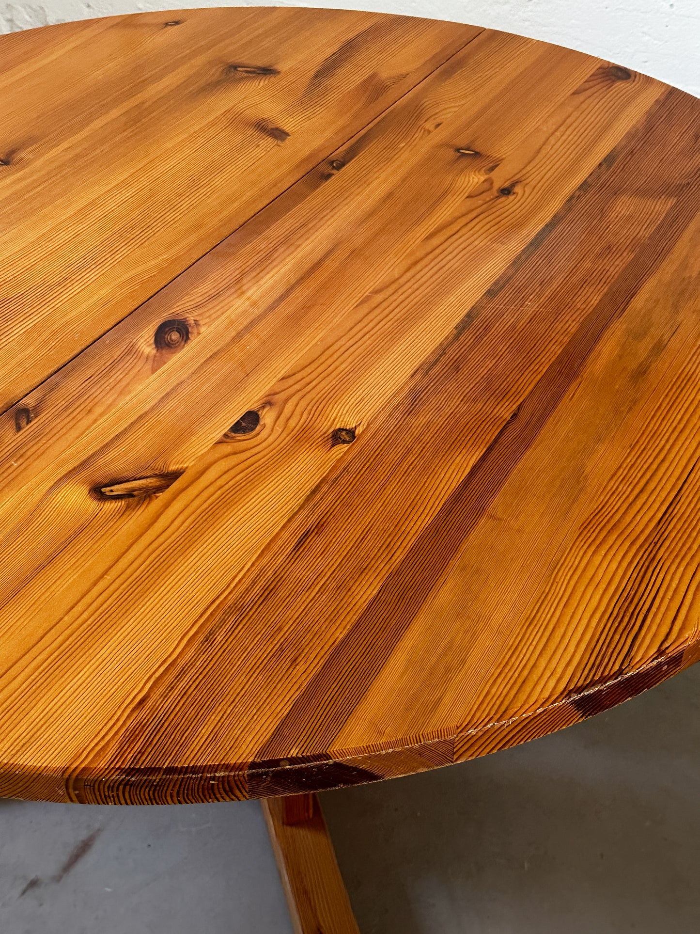 70's Swedish Pine Extension Dining Table