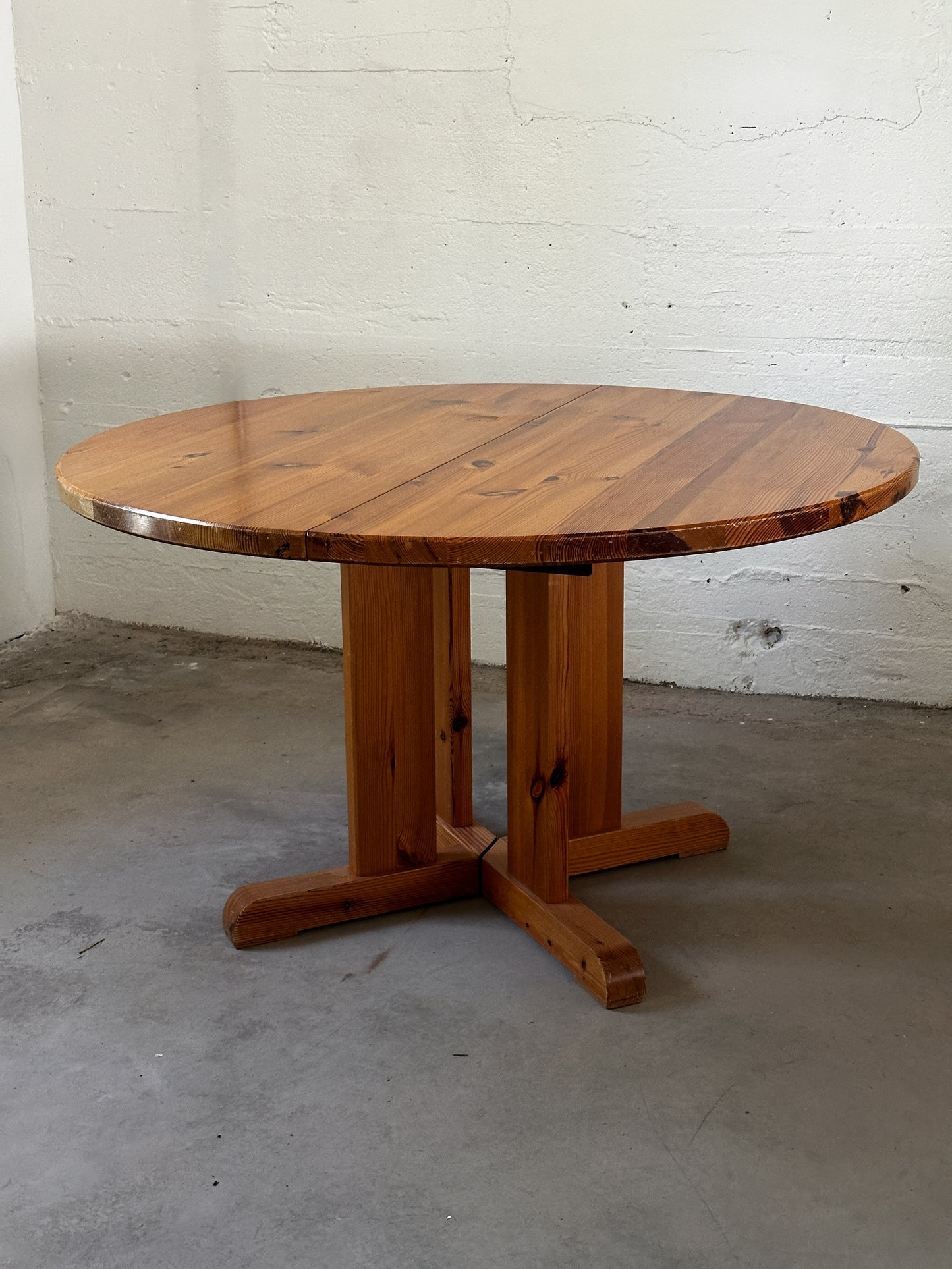 70's Swedish Pine Extension Dining Table