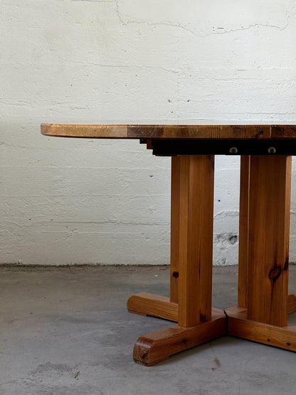 70's Swedish Pine Extension Dining Table