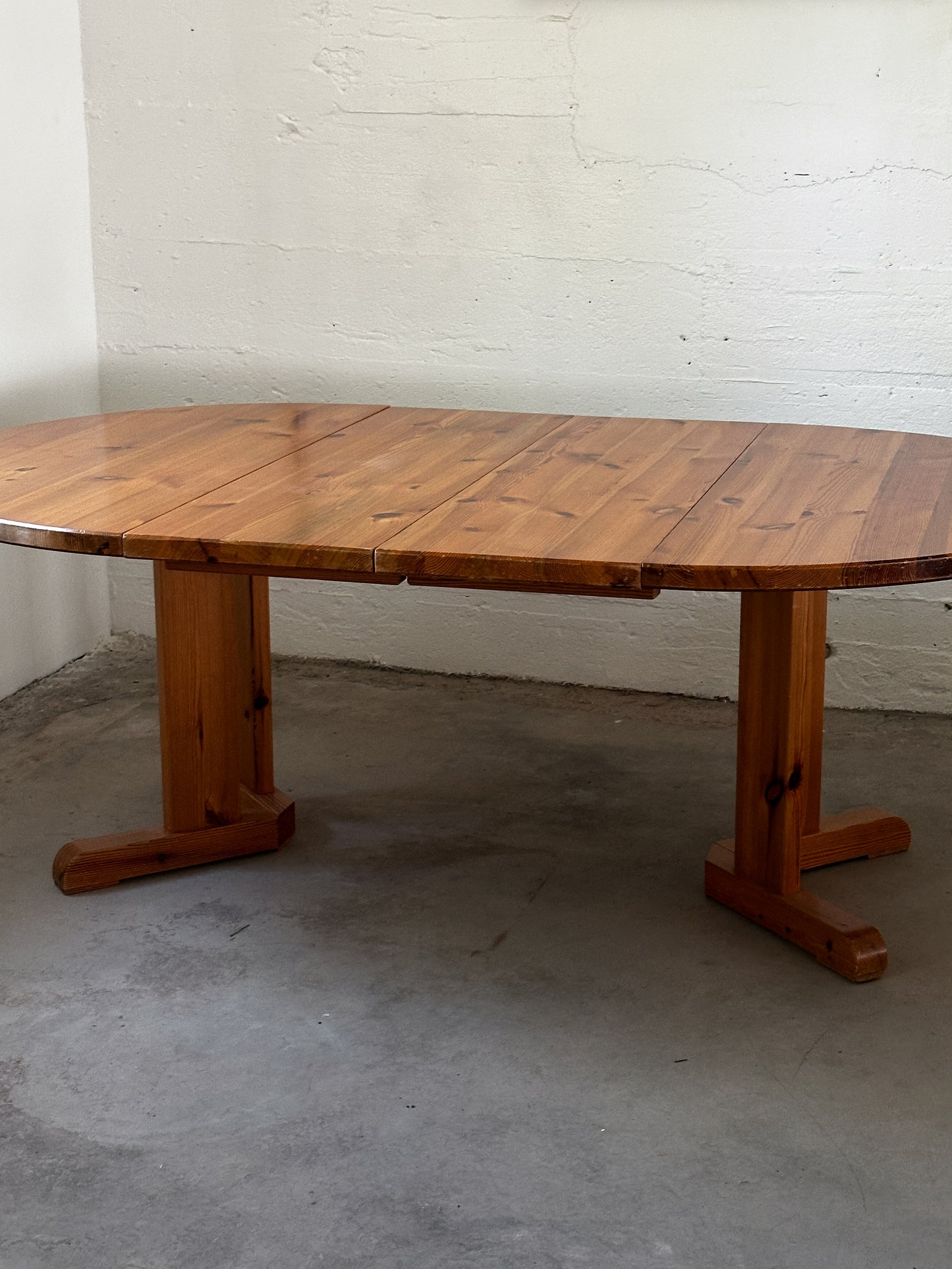 70's Swedish Pine Extension Dining Table