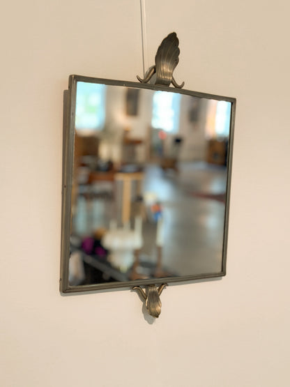 Swedish Grace Pewter Firma Svenskt Tenn Mirror, c. 1926
