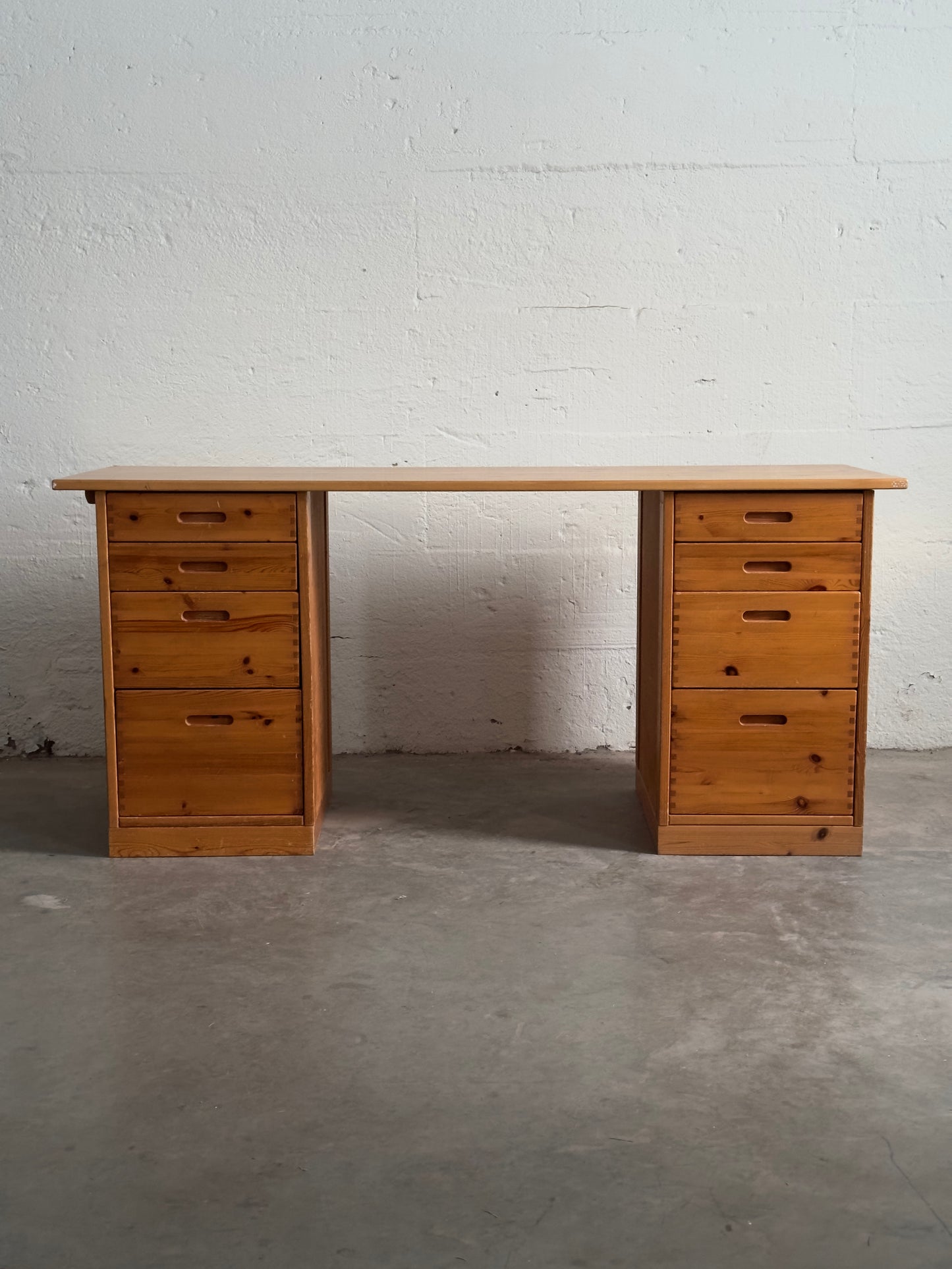 Three-Piece Pine Desk, c. 1970