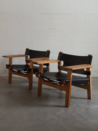 Børge Mogensen Spanish Chairs, Pair, Denmark