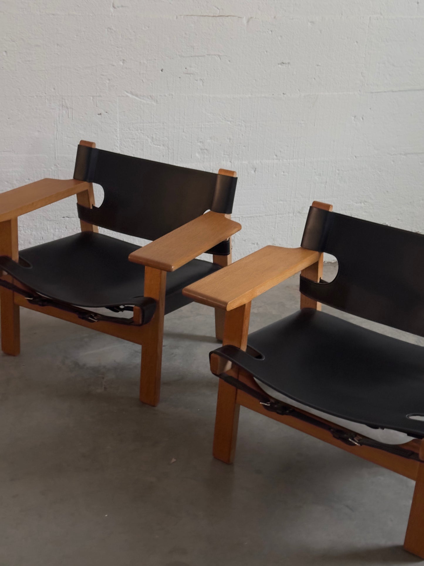 Børge Mogensen Spanish Chairs, Pair, Denmark