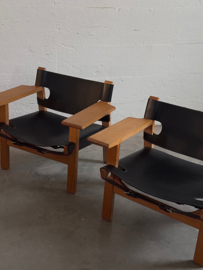 Børge Mogensen Spanish Chairs, Pair, Denmark