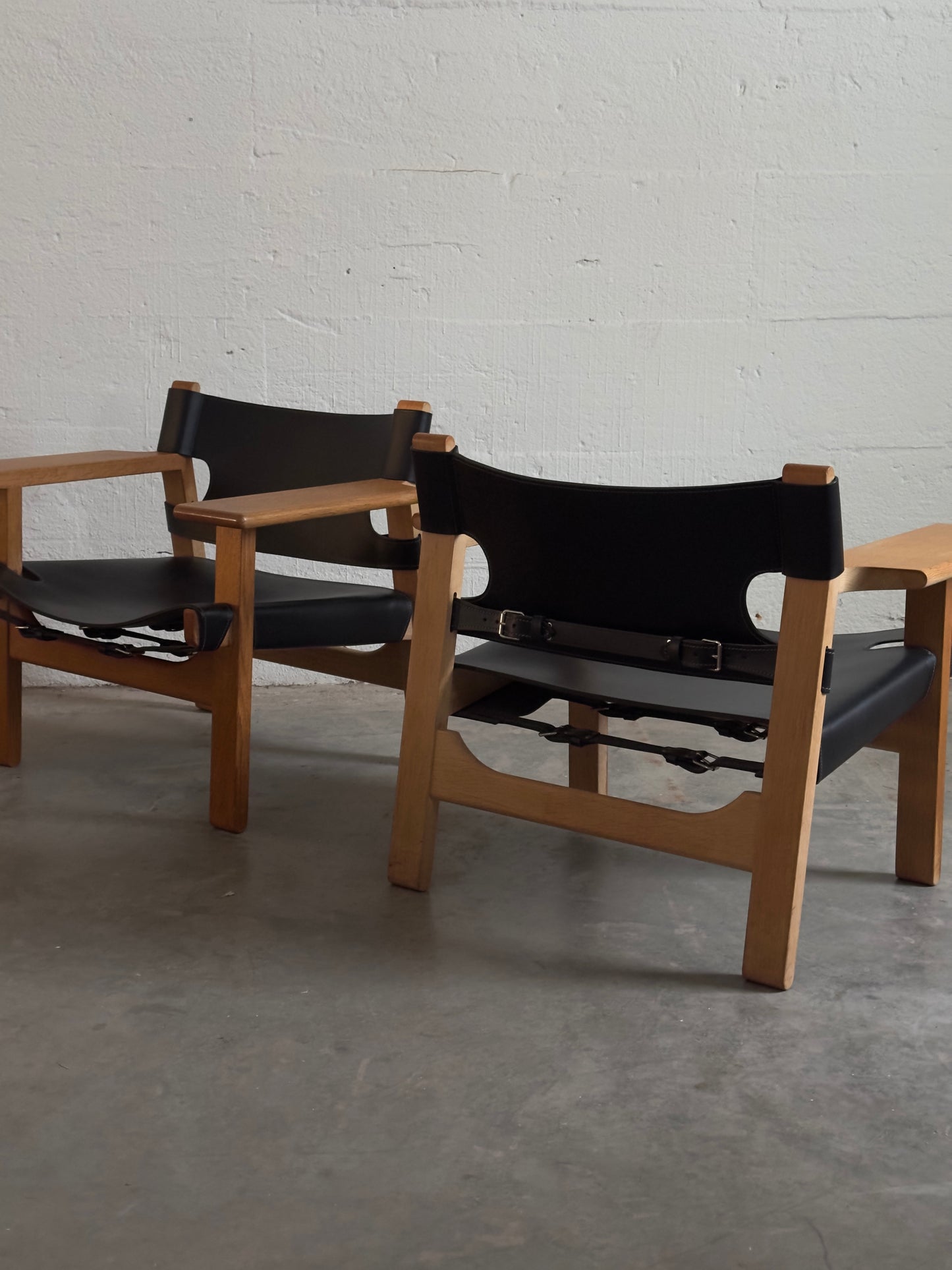 Børge Mogensen Spanish Chairs, Pair, Denmark