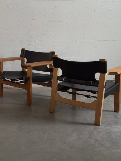 Børge Mogensen Spanish Chairs, Pair, Denmark