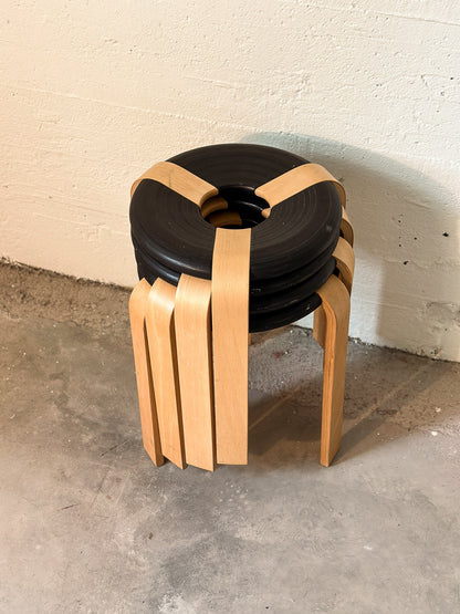 Tall Donut Stools by Rud Thygesen & Johnny Sørensen for Magnus Olesen c. 1970, Denmark