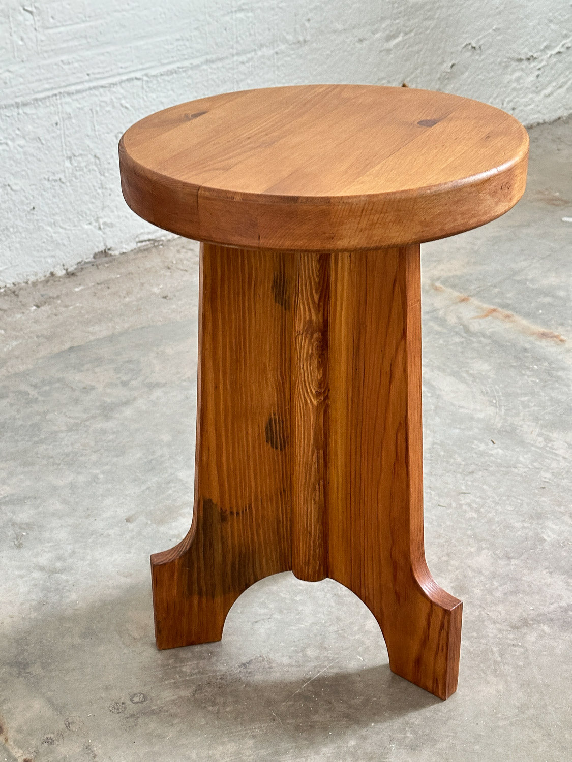 Pair of Pine Stools or Side Tables 20th Century, Sweden