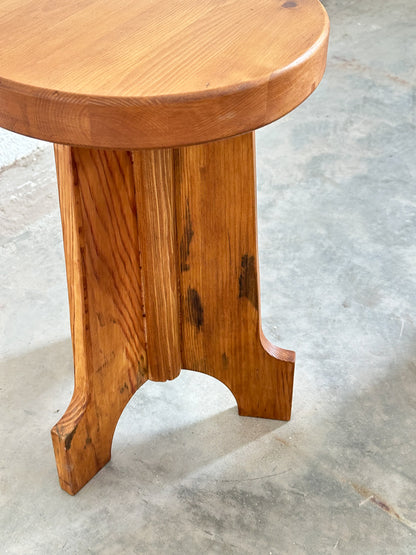 Pair of Pine Stools or Side Tables 20th Century, Sweden