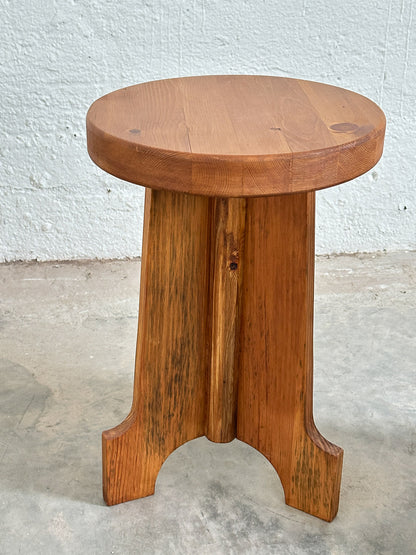 Pair of Pine Stools or Side Tables 20th Century, Sweden