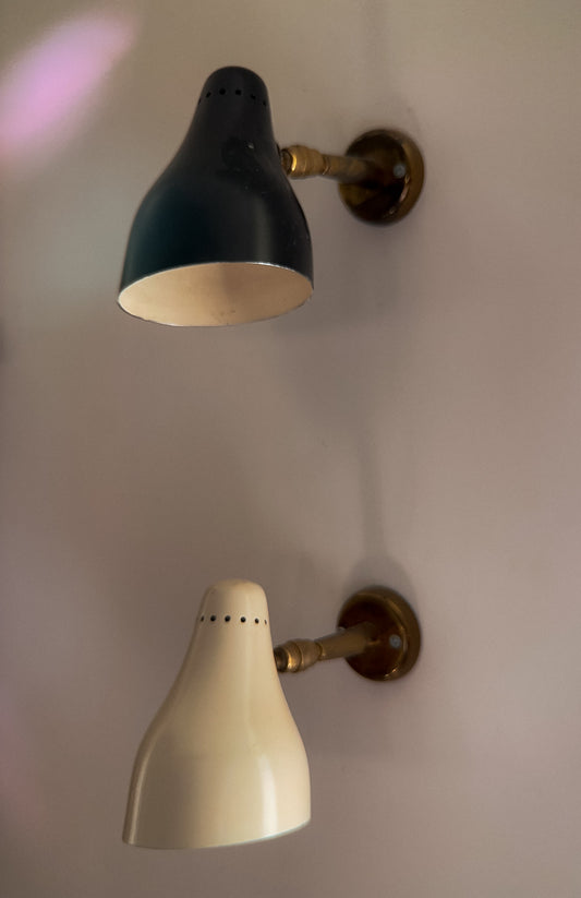 Giuseppe Ostuni Sconces for O-Luce, Model 101 - Two Black Available