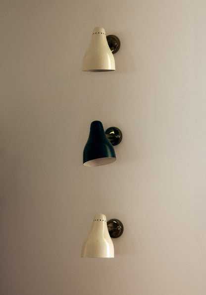 Giuseppe Ostuni Sconces for O-Luce, Model 101, 2x White and 2x Black