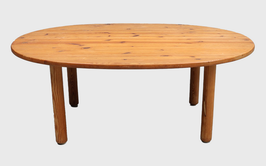 Pine Oval-shaped Coffee Table c. 1950 (Coming Soon)