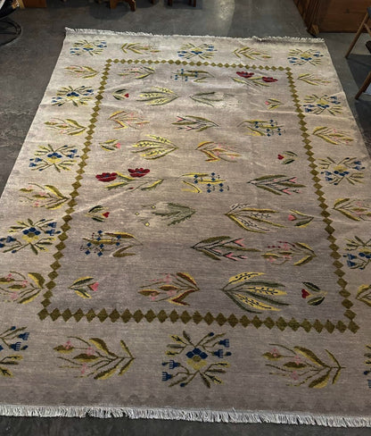 Fine Bessarabian Botanical Motif Rug c. 1970