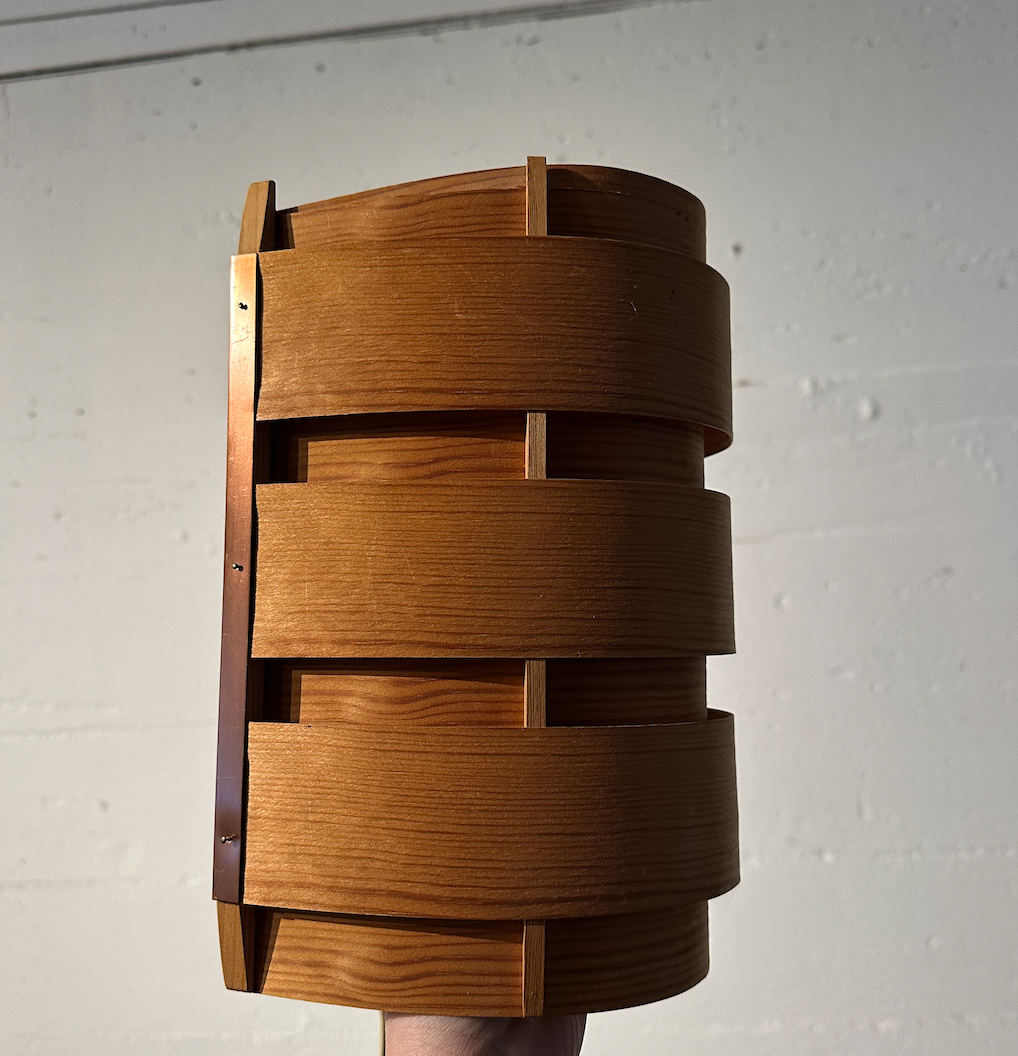 Pair of Hans-Agne Jakobsson Pine Shaving Lamps c. 1970 Denmark