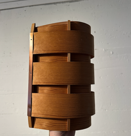 Pair of Hans-Agne Jakobsson Pine Shaving Lamps c. 1970 Denmark