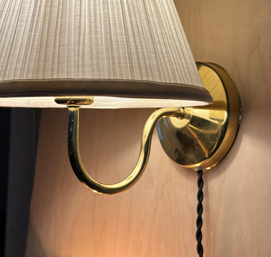 Pair of 1970s Danish Brass Lamps, designed by Abo Randers
