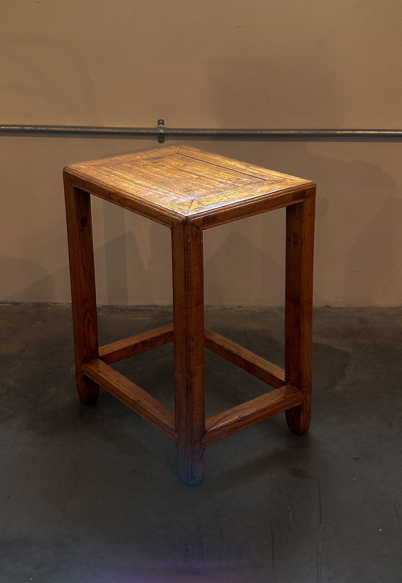 Pair of Elm Side Tables, Late 19th/Early 20th C.