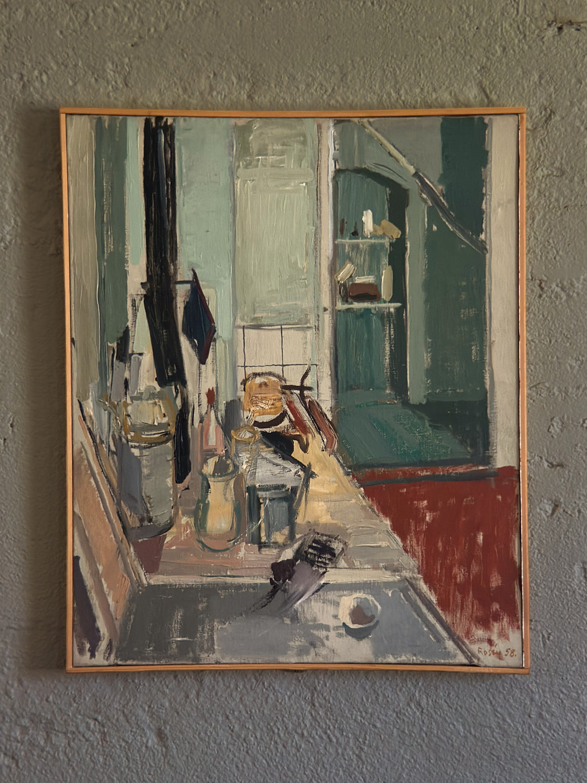 Swedish Studio Interior Still Life, 1958