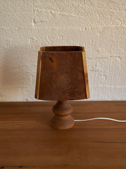 Wooden Hand Turned Lamp, Swedish