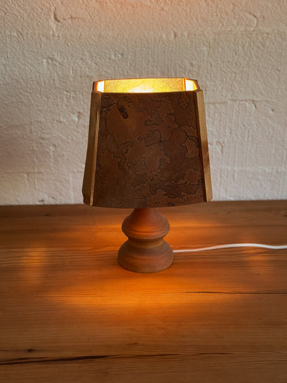 Wooden Hand Turned Lamp, Swedish