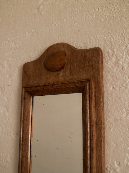 Oak Mirror with Domed Crown, Sweden, c. 1930