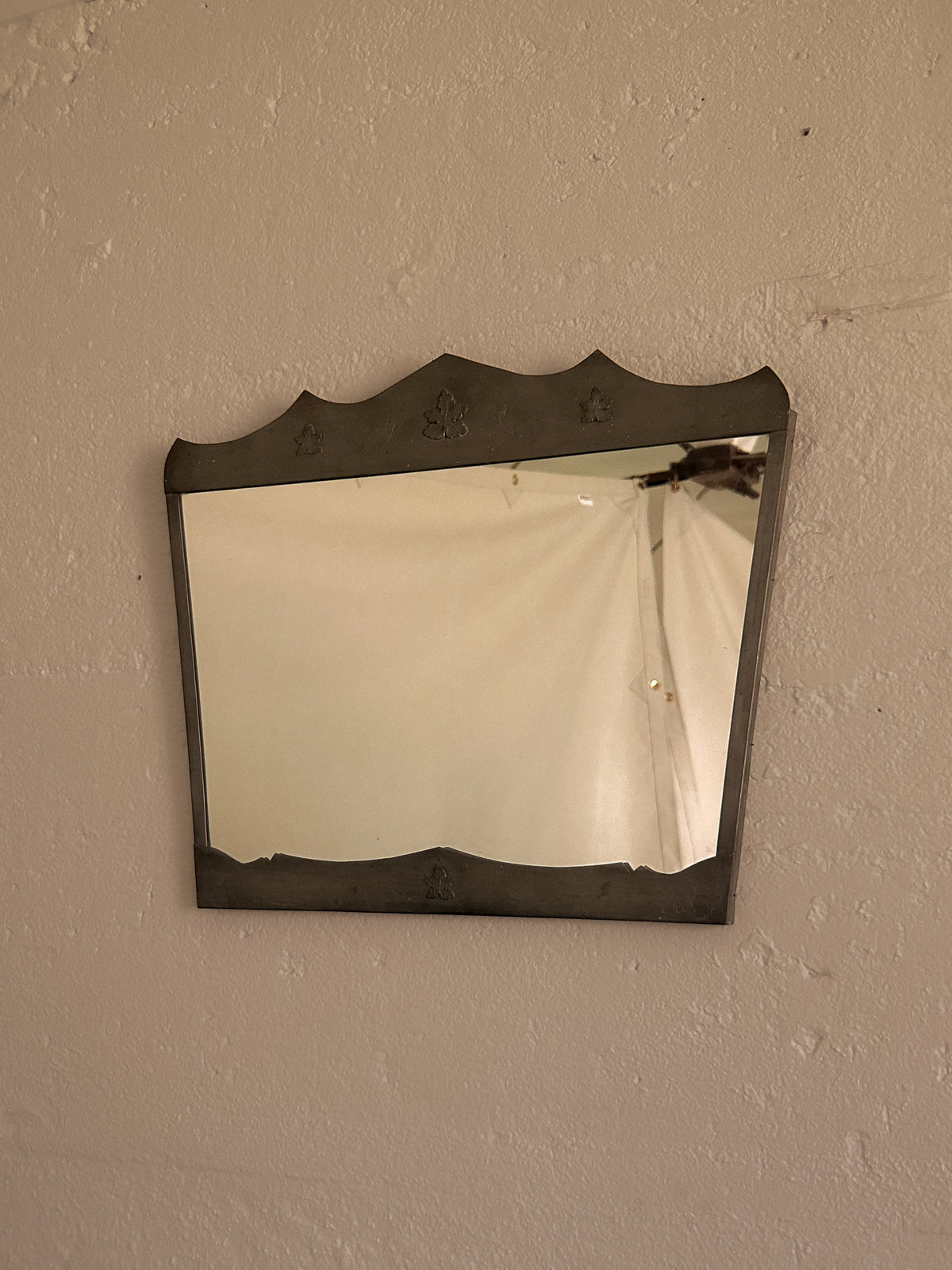 Swedish Grace Pewter Mirror by Mattinsson Aktiebolaget, c. 1930