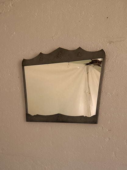 Swedish Grace Pewter Mirror by Mattinsson Aktiebolaget, c. 1930