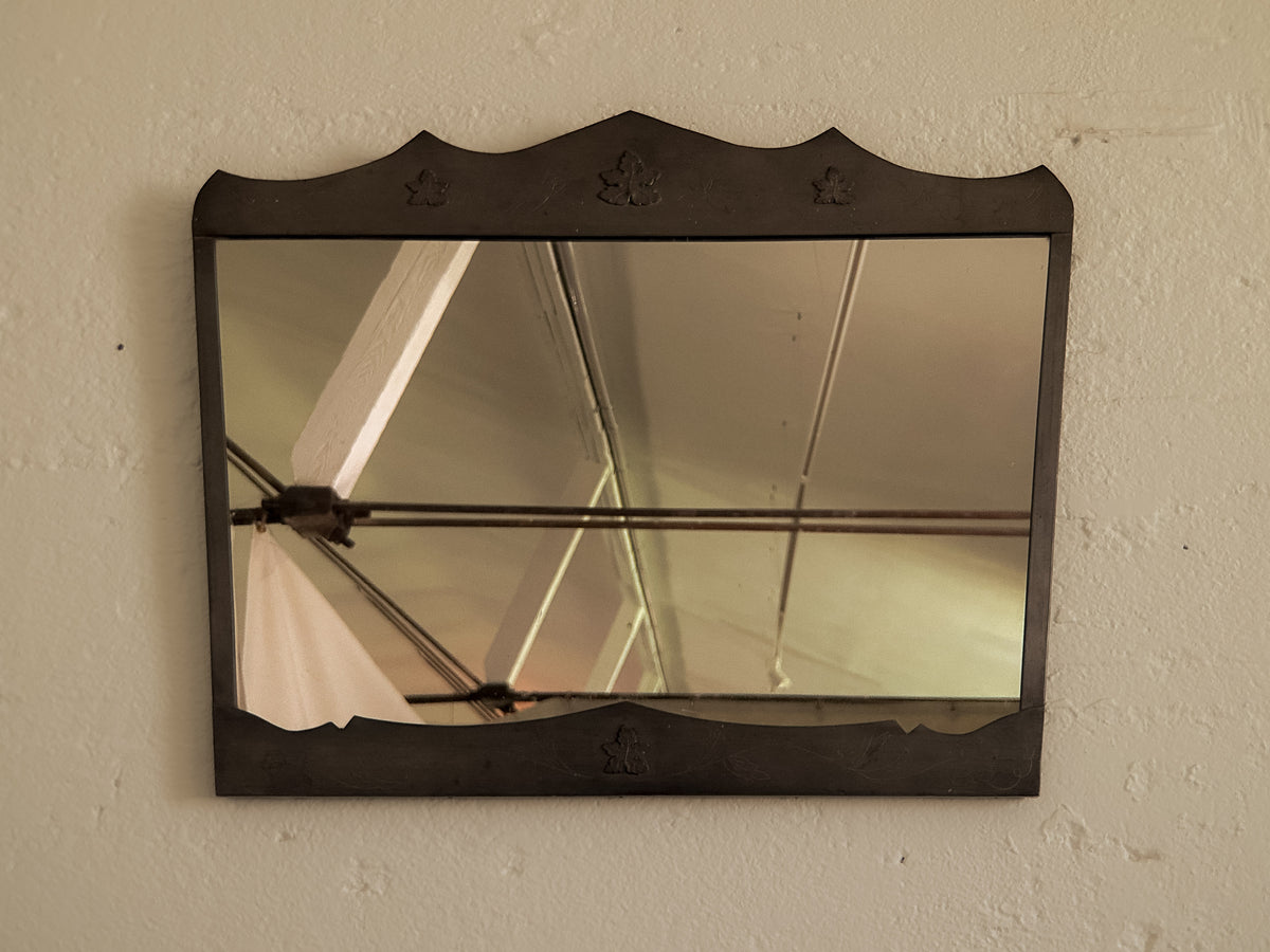 Swedish Grace Pewter Mirror by Mattinsson Aktiebolaget, c. 1930