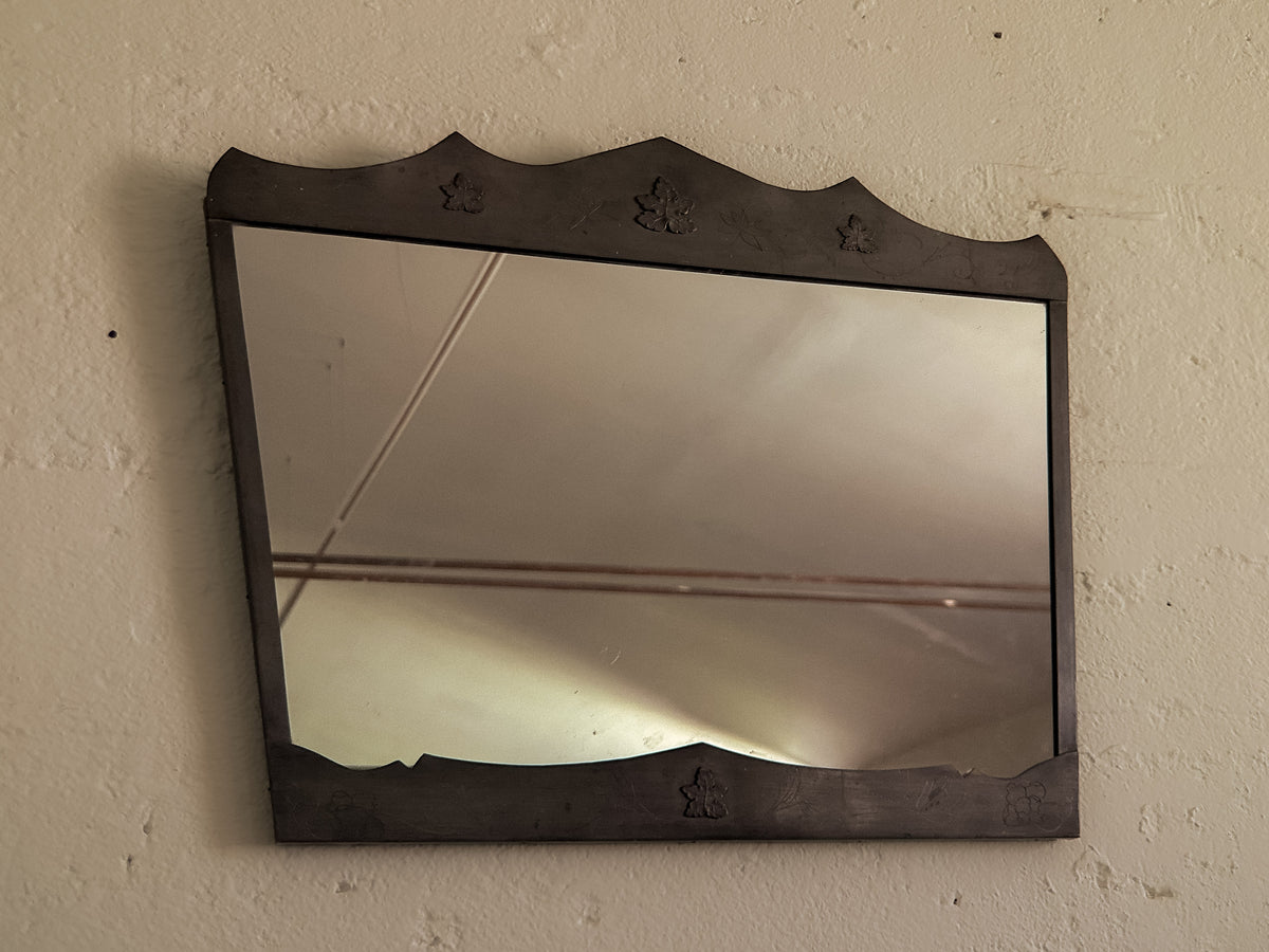 Swedish Grace Pewter Mirror by Mattinsson Aktiebolaget, c. 1930