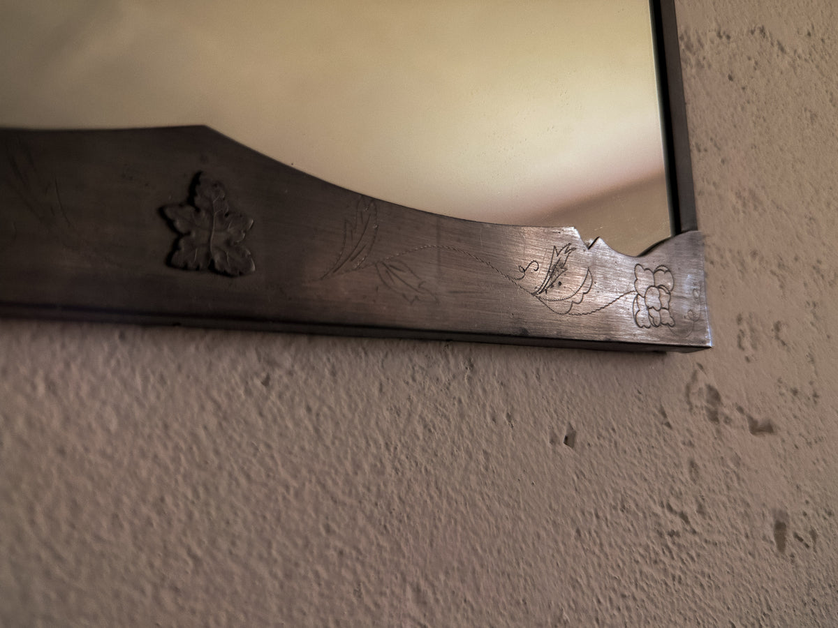 Swedish Grace Pewter Mirror by Mattinsson Aktiebolaget, c. 1930