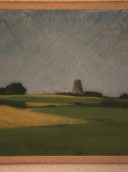 Fields and Sky Landscape, Oil on Canvas