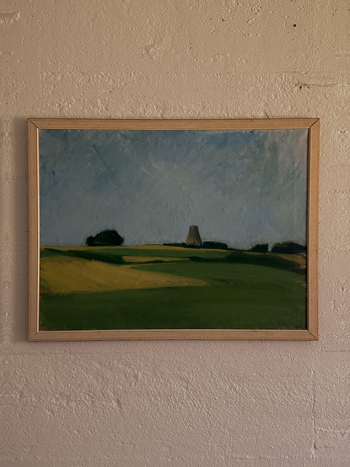 Fields and Sky Landscape, Oil on Canvas