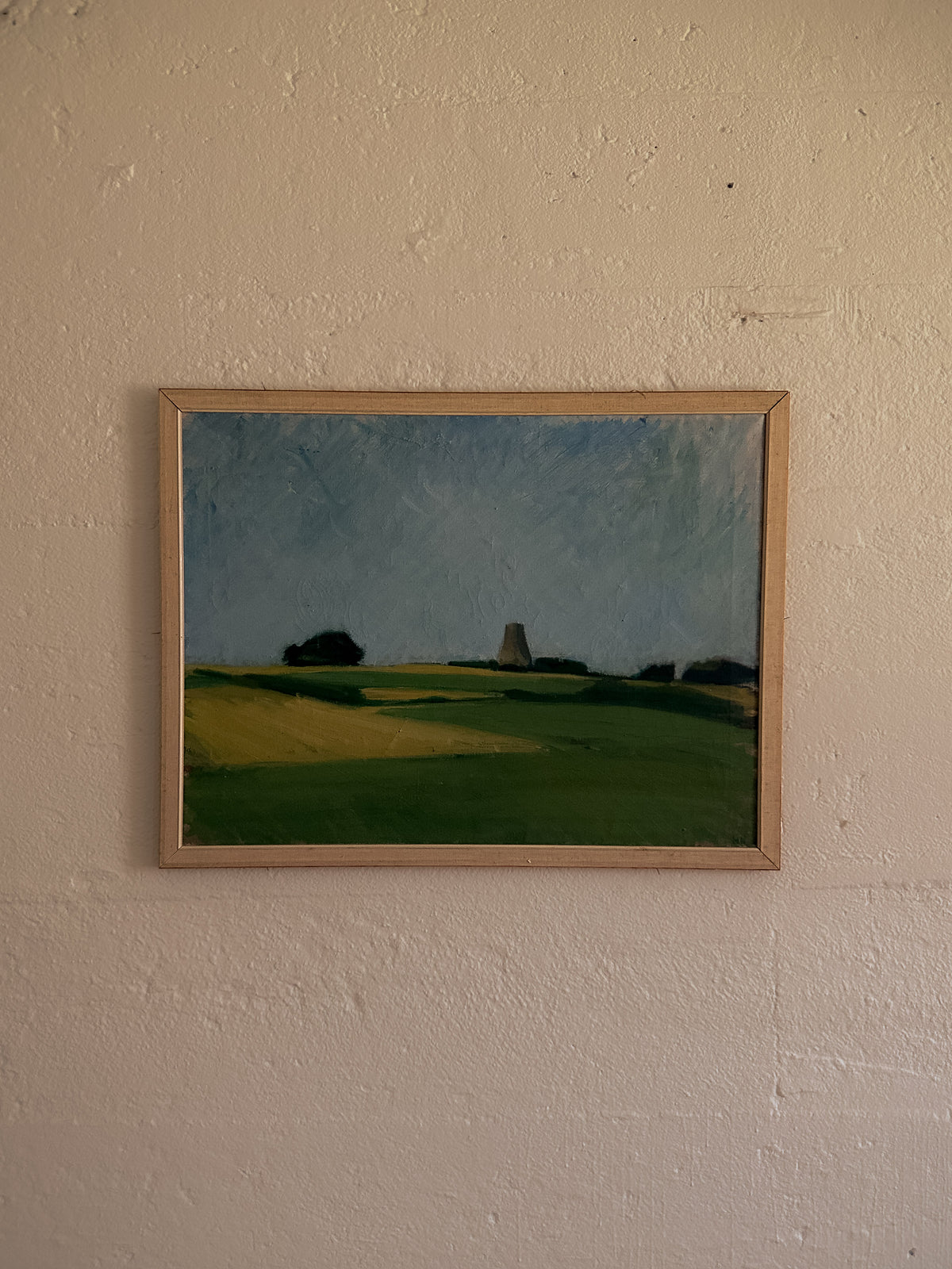 Fields and Sky Landscape, Oil on Canvas