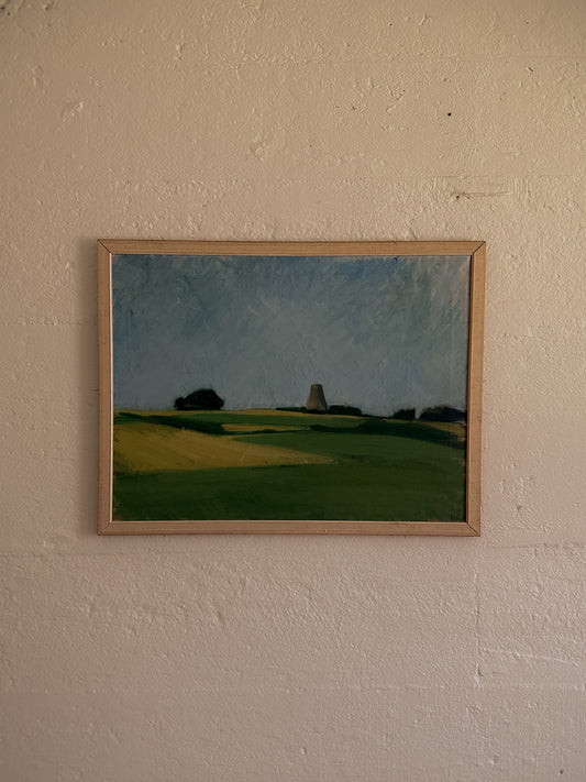 Fields and Sky Landscape, Oil on Canvas