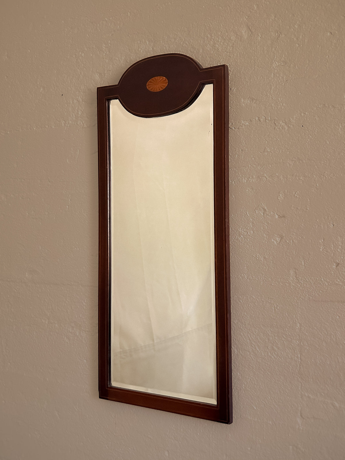 Edwardian Mahogany Inlaid Mirror